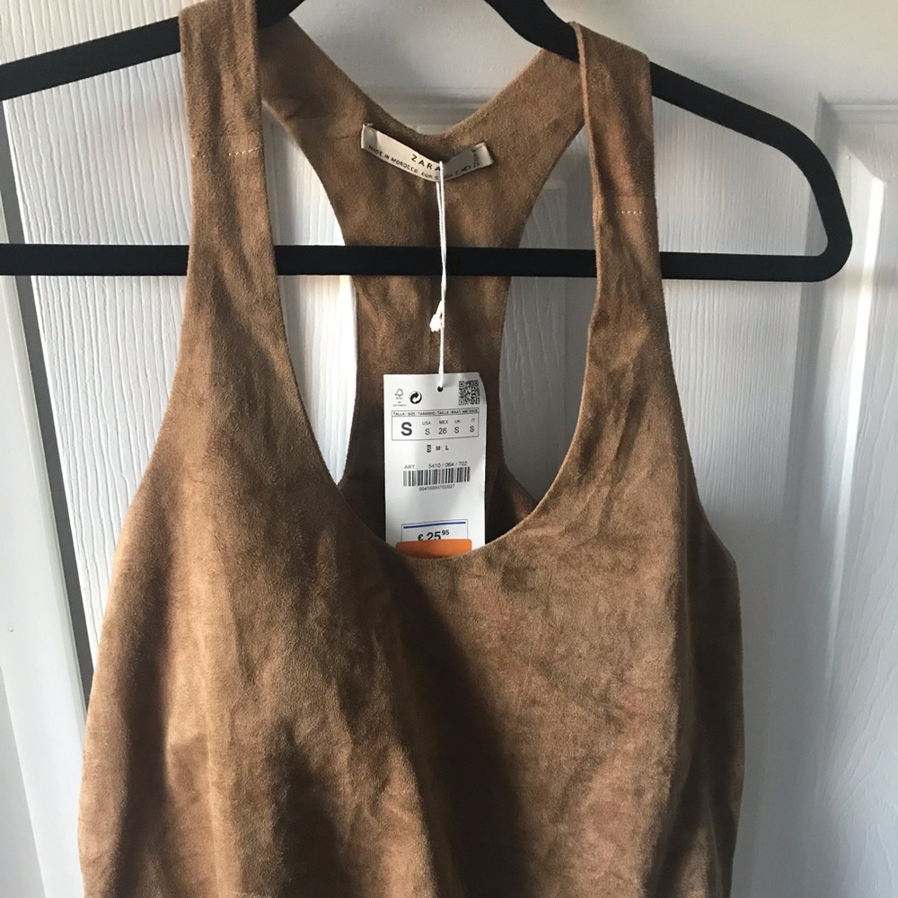 Zara suede top